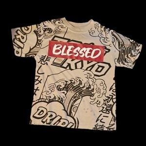 Boys "blessed" short sleeve shirt